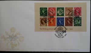 GB 2002 2003 FDC Wild about Wilding Definitive Collection MS Windsor Bond St SHS