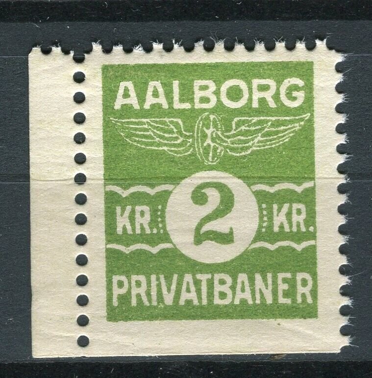 DENMARK; Early DANISH RAILWAY Stamp fine MINT MNH, Aalborg