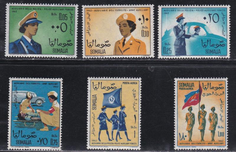 Somalia # 265-268, C87-88, Police Auxillary Women, NH, 1/2 Cat.