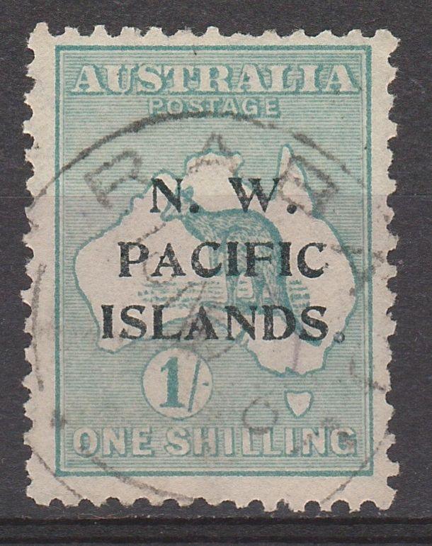 NWPI NEW GUINEA 1915 KANGAROO 1/- 2ND WMK USED 