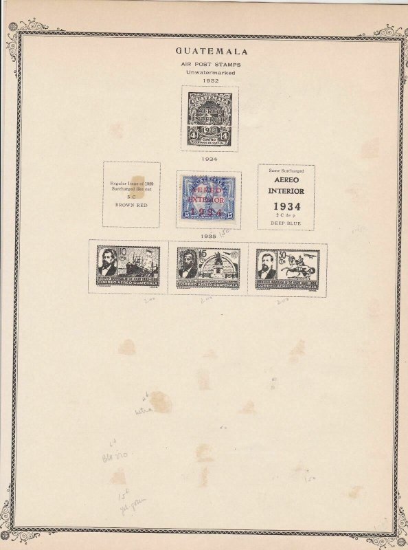 guatemala stamps page ref 17216