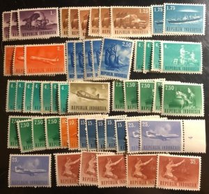 Indonesia Scott#626...637 Used/Unused Group of 55  F/VF to XF Cat. $11.00