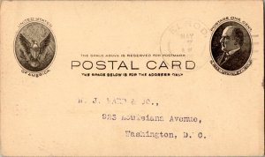 United States North Carolina Elrod 1909 doane 2/1  1892-1957  Postal Card.