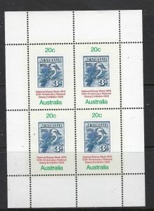 Australia 687a MNH 1978 Sheet of 4