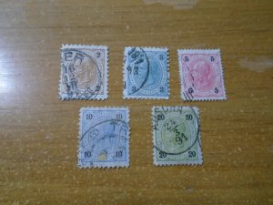 Austria  52-55/58/61-64   used