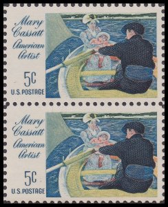 US 1322 Mary Cassatt 5c vert pair (4 stamps) MNH 1966