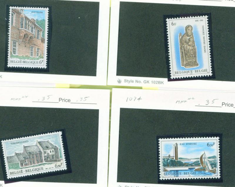 Belgium Scott 1072-1075 MNH** 1981 tourism set