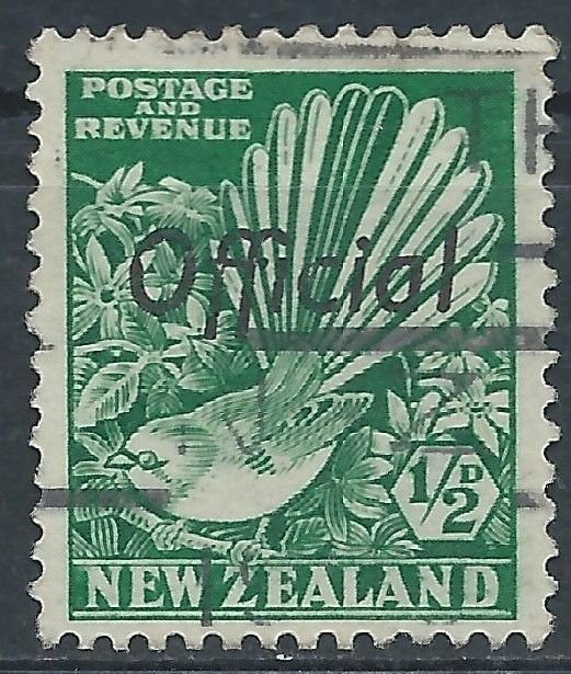 New Zealand 1937 - ½d official - SGO120 used