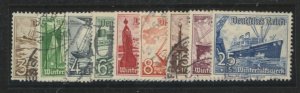 Germany #B107-B115 Used Single (Complete Set)