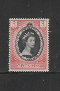 GRENADA #170  1953 CORONATION ISSUE     MINT  VF LH  O.G   (a)