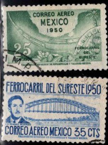 MEXICO Scott 201-202 Used stamp set