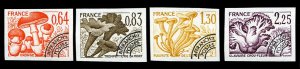 France, 1950-Present #1630-1633 (YT 158-161) Cat€125, 1979 Mushrooms, imper...