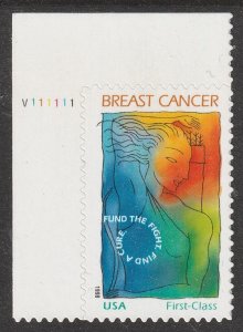 US B1 Breast Cancer first class semipostal plate single UL V111111 MNH 1998