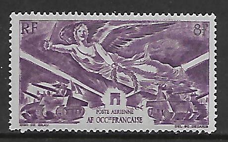 FRENCH WEST AFRICA C4 MINT HINGED VICTORY ISSUE