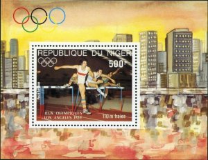 Niger 1984 MNH Stamps Souvenir Sheet Scott C337 Sport Olympic Games Athletics