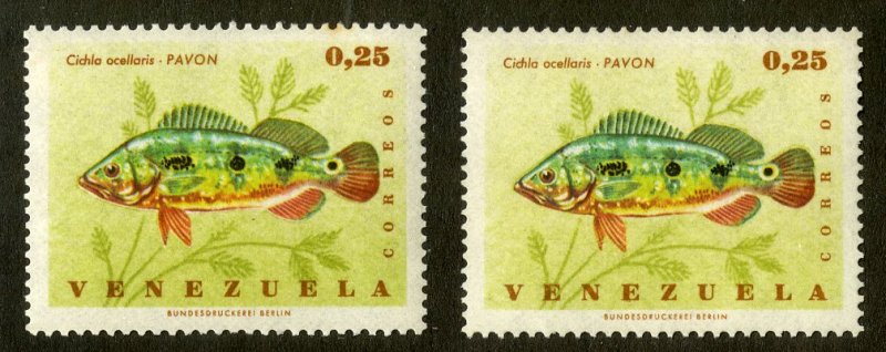 VENEZUELA 909 MNH BIN .40 MARINE LIFE