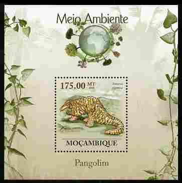 Mozambique 2010 The Environment - Pangolins perf m/sheet ...