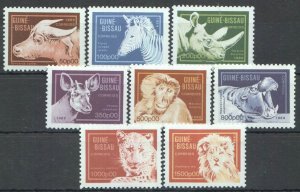 Wb151 1989 Guinea-Bissau Fauna Wild Animals Michel 16 Euro 1Set Mnh