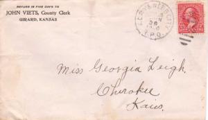 United States U.S. R.P.O.'s K. City & Webb City 1900 910-J-1  Bit reduced at ...