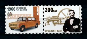 [100216] Guinea 2002 Classic Cars 1966 Fiat 124  MNH