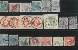 78681 - AUSTRIA -   Postal History - STAMPS:  LOT of  INTERESTING POSTMARKS