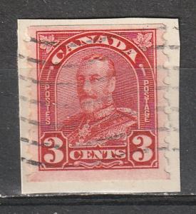 #183 Canada Used George V Arch/Leaf on paper