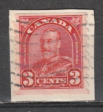 #183 Canada Used George V Arch/Leaf on paper