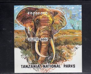 TANZANIA #1192 1993 NATIONAL PARKS MINT VF NH O.G S/S