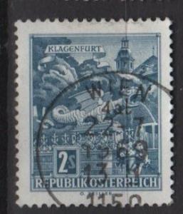 Austria 1962 Scott 696 used - 2s Dragon Fountain, Klagenfurt