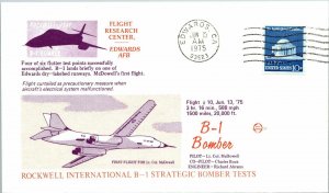 1976 B-1 Bomber - Flight #10. Edwards AFB - F11835