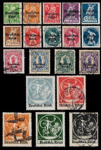 Germany-Bavaria 1920 Sc 256-75 (less 270) MH, U  2014