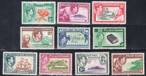 1940 PITCAIRN ISLANDS KGVI DEFINITIVES (SG#1-8) MH VF