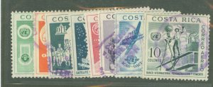 Costa Rica #C321-8  Single (Complete Set)