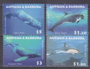 2010 Antigua and Barbuda 4737-4740 Marine fauna - Dolphins, Whales 9,20 €