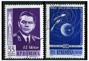 Romania 1962 - Scott C123 & C124 CTO - Russian space flight