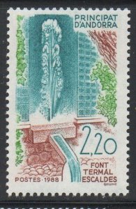 Andorra (Fr) Sc 365 1988 Hot Springs stamp  mint NH