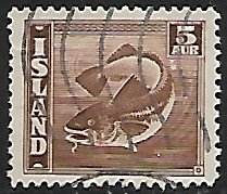 Iceland # 219 - Codfish - used....{Klr12)