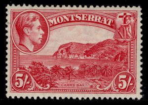 MONTSERRAT GVI SG110, 5s rose-carmine, LH MINT. Cat £50.