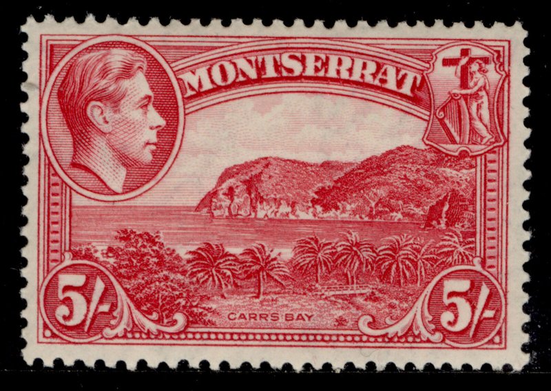 MONTSERRAT GVI SG110, 5s rose-carmine, LH MINT. Cat £50. 