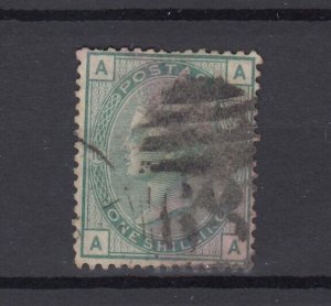 GB QV 1873 1/- Pale Green SG150 Fine Used BP9697