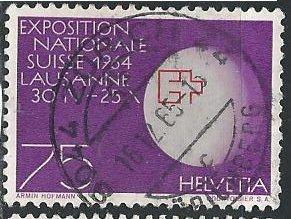Switzerland 433 (used) 75c National Exhibition, pur & red (1963)