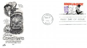 US FIRST DAY COVERS SALUTING CLASSICAL COMEDY SET OF 4 CACHETS BY AC 1991