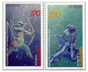 Armenia MNH** 1997 Sc 560-61 Europa Tales Legends Hayk Bel The song of Vahagn