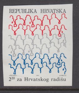 Croatia RA23a Imperf MNH VF