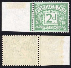 KGV 2d Frenza Green (creased) Post Due Colour Trial wmk S/Cypher U/M Cat 110