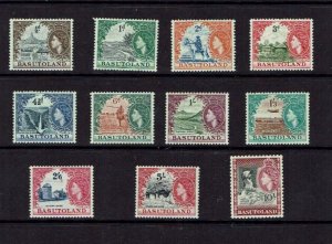 Basutoland: 1954, Queen Elizabeth Definitive Set, Mint Lightly Hinged.