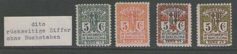 Spain 1932 ME9-12 MNH