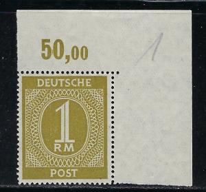 Germany AM Post Scott # 556, mint nh, var. plate print