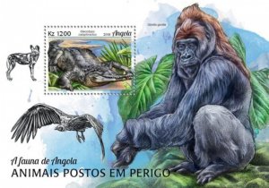 Angola - 2019 Endangered Species - Stamp Souvenir Sheet - ANG18114b