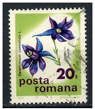 Romania  1975 - Scott 2575 used - Flower, Larkspur 